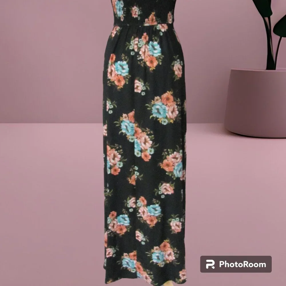 BAND OF THE GYPSIES LADIES STRAPLESS BOHO MAXI DRESS NWT - Picture 10 of 10